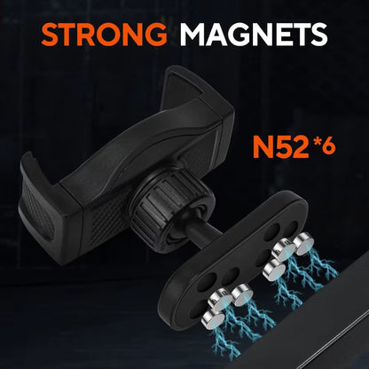 Portable Gym Magnetic Phone Holder with Magnet Base Attach to Metal Surface 360 Adjustable Gym Phone Holder Magnet Mount for Al